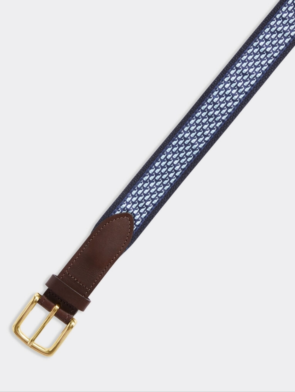 NWOT VINEYARD VINES Vineyard Whale Canvas Club Belt, Navy, Size 36 - Picture 2 of 4